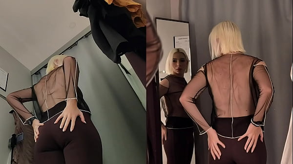 Image Hidden Camera - Spy on a Girl Without Panties in a Fitting Room