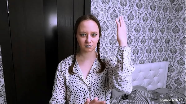 Image Stepsister got carried away playing with her pussy and forgot that she wasn't alone at home