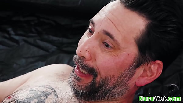Image Sensual busty blonde masseuse rub her wet pussy on her clients back during slippery sexy massage - Tommy Summer Vixen