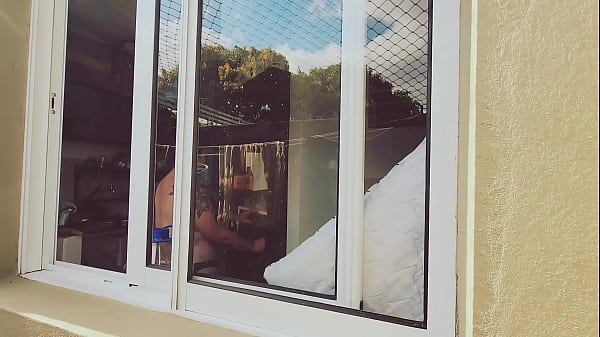Image Finally caught my neighbor fully naked