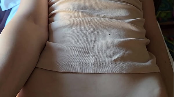 Image Huge CUM Inside my stepsister's Panties while Rubbing my Dick