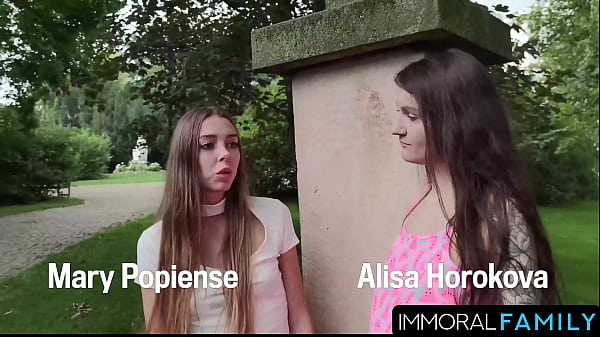 Image Mary Popiense & Alisa Horokova Get Double Stuffed On Valentine's!