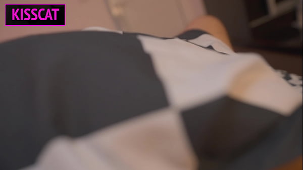 Image S3E7: Step son caught two step moms while lesbian sex and fuck them in share bed till squirt