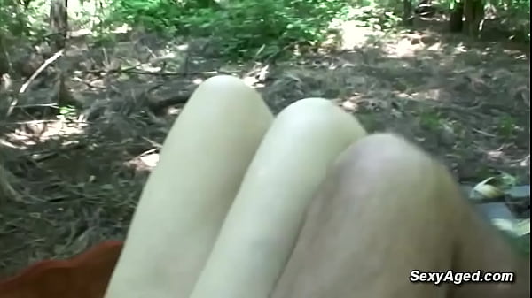 Image Hairy granny fucking in the woods in the middle of the day