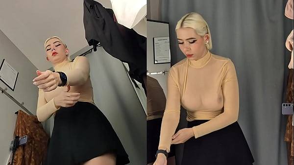 Image Hot outfits and sensual movements. Girl tries on sexy clothes!