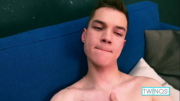 Image What A Big Cock! Cute Twink Cums On Himself After Masturbate