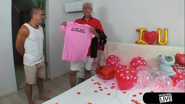 Image Valentine's Day Surprise, Lana Wolf Dildo Fucks Herself for Porno Dan!