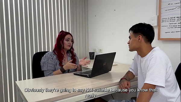 Image MILF therapist fucks a Nerd boy in her office, she is a curvy Colombian who loves young men, vaginal creampie! Danyel Mast and Christy Evans