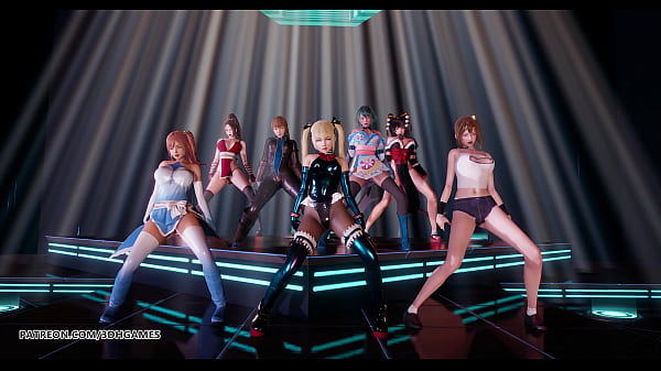 Image [MMD] PSY - GENTLEMAN DOA Striptease Marie Rose Honoka Misaki Mai Shiranui Tamaki Katsumi Nyotengu