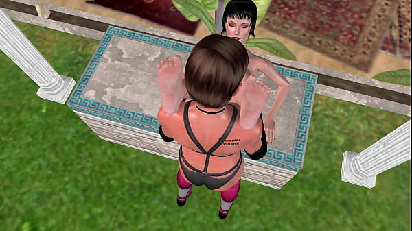 Image 3D Animated Sex Video - Lesbian Girl fucking another girl on the table