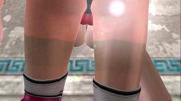 Image 3D Animated Sex Video - Lesbian Girl Fucking another girl in both pussy and ass against the wall