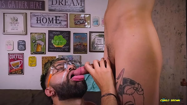 Image Blowjob Facial Camilo Brown Sucking Twink Magic C Big Cock Until He Covers His Face In Thick Cum