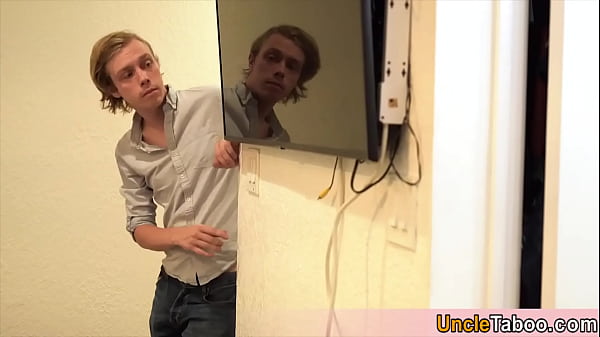 Image Catching old hairy stepdad in the bathroom for a nice quick bareback session
