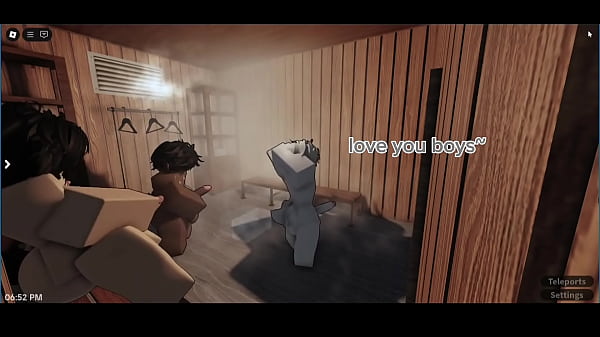 Image Femboy threesome in a sauna