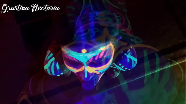 Image Fucked the wild slim girl in the UV- light