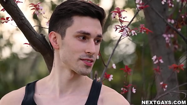 Image Jayden Marcos discovers a large dick top in the woods in the person of Kane Fox