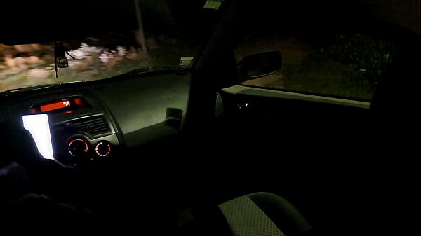 Image Girlfriend in Heels Fucks Stranger Outdoors in a Car