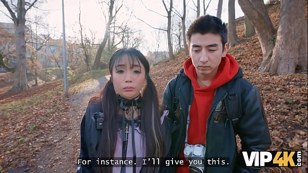 Image VIP4K. Kawaii tourist Sakura sucks stranger's cock in front of her BF in public