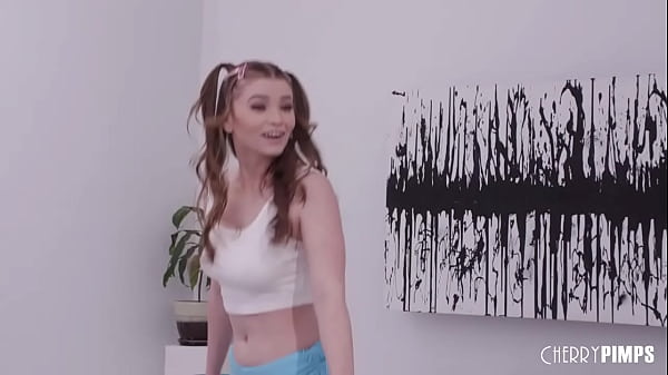 Image BBC for Petite Spinner Mazy Myers when she distracts Hollywood Cash with her perky tits