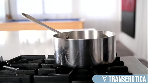 Image Latina TS Foxxy & Ginger Hoe Robin Coffins In Cooking Up An Orgasm!