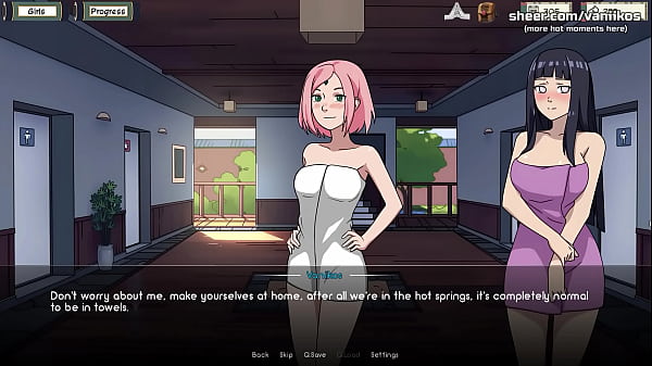 Image Naruto: Kunoichi Trainer | Hot Busty Teens Sakura And Hinata Give Blowjob To A Big Cock. Hot Threesome Anal Sex | Naruto Anime Hentai Porn Game | Part #12