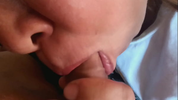 Image A blonde girl is trying her best to satisfy a Giant's Dick