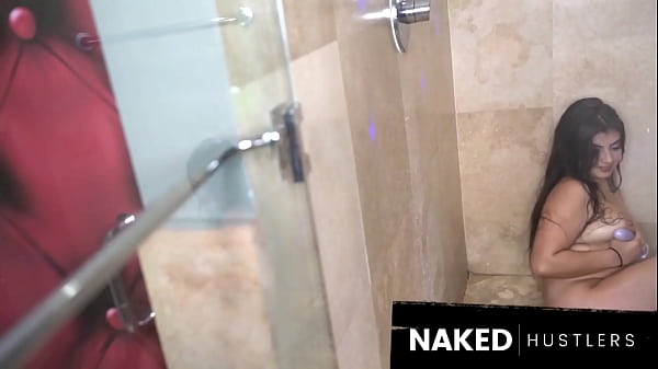 Image Spicy Hot Big booty Latina Needs a shower to cool off then gets fucked by her big dick black fuck buddy