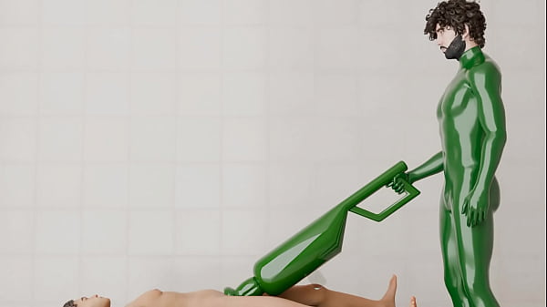 Image Guy Uses A Rotating Machine On Another Guy