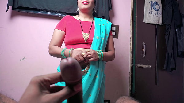 Image Stepmother Undress in front of son and She gives Footjob and taking Cum in mouth in HINDI VOICE.