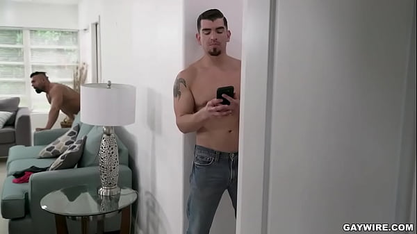 Image GAYWIRE - Gay Roommates Steven Roman & Jeremy Spreadums Decide To Finally See What Each Other's Cock Tastes Like