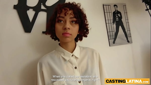 Image Tiny latina teen Arya Cats exploited at a casting to get a job