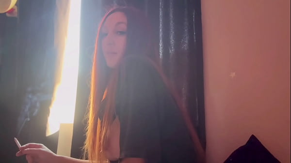 Image Italian Big Tits Long Hair Artemisia Love Cigarette Smoking Fetish Solo Sesh and tits out
