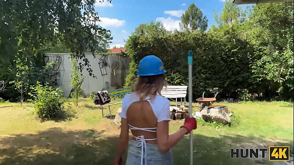 Image HUNT4K. Sexy handywoman Fanta Sie was seduced by a rich Hunter and fucked in his backyard