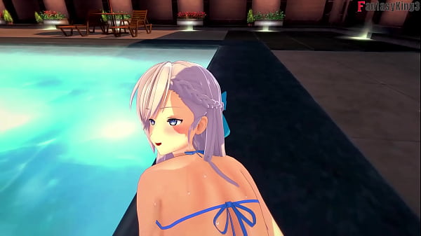 Image Belfast bikini fucking on public pool | 3 | Azur Lane | Full & POV on Sheer & PTRN: Fantasyking3