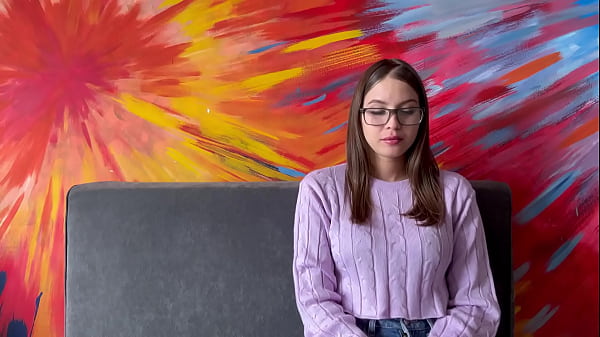 Image Latina College Student with Glasses Fucks Professor to Pass Her First Year English Class