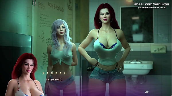 Image 18yo Petite Tiny Teen With A Perfect Body And A Big Ass Redhead Tall Girl Have Threesome With A Huge Cock In A Public Restroom | Apocalust | 3D Hentai Game | Part #17