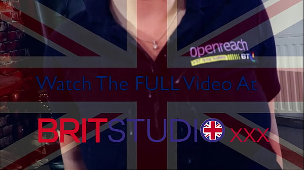 Image Hot British Phone Engineer Wanks Off Cock Over Her Uniform