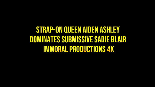 Image Dominant Aiden Ashley Strapon Fucks Submissive Blonde Sadie Blair!