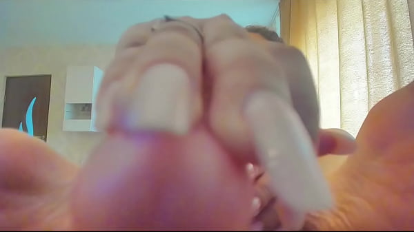 Image Big sex toy sucked and footjob