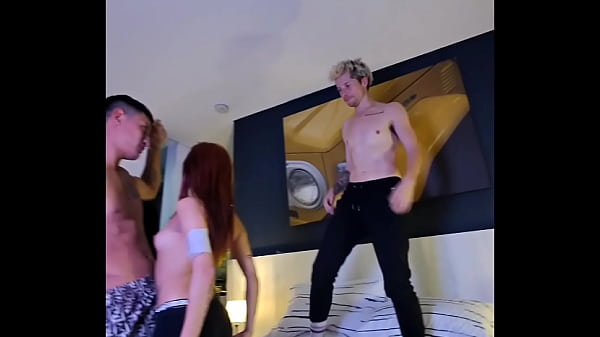 Image Male Male Female Threesome Cute Small Tits Latina Amateur POV with Cumshot Finish
