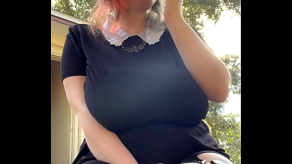Image Alt Milf nextdoor smokes outback!