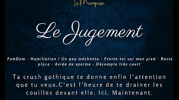 Image Le Jugement - French JOI Goth gf