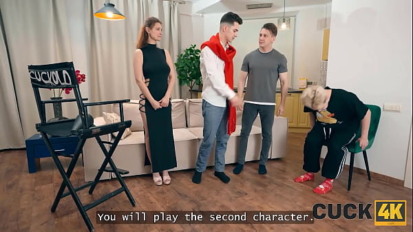 Image CUCK4K. Russian double penetration threesome organised by a caring husband