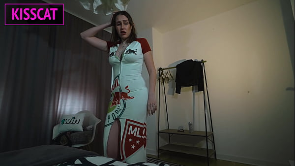 Image Step mom shared bed after scary movie with step son and seduced him to fuck till accidental creampie