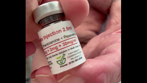 Image Trimix, injection, masturbation and ejaculation
