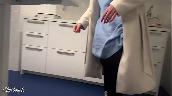 Image Cute Girl has fun in the whole furniture store - risky public handjob and fuck !