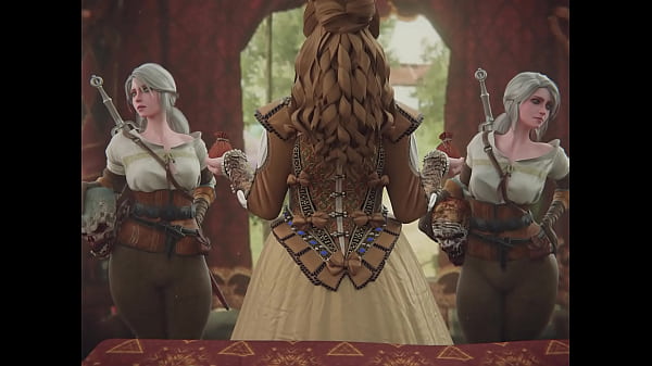 Image Anna Henrietta serves Two witcher cocks (Meis3D)