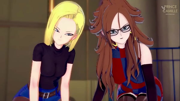 Image Android 18 and Android 21 want to be lubricated at the same time - Dragon Ball