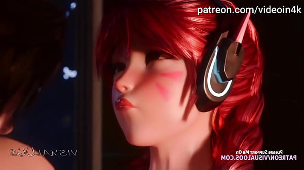 Image Cute & Hot D.va Romantic Washroom Sex - 3D Hentai Cartoon (AI upscaled) gameplay