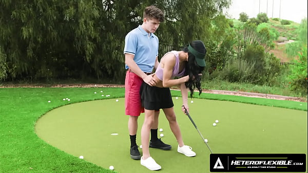 Image HETEROFLEXIBLE - Horny Femboy Ander Wolfson Teases Hot Golfer Drake Von's Big Dick